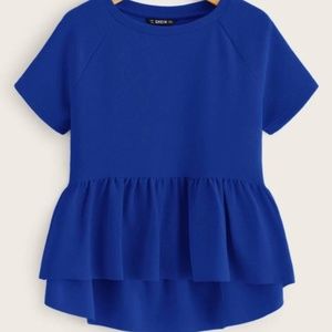 Never Worn-Peplum Top